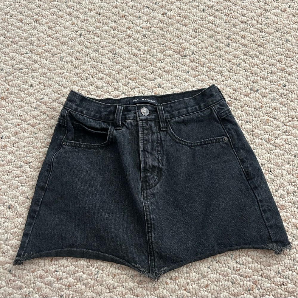 Brandy Melville black denim skirt